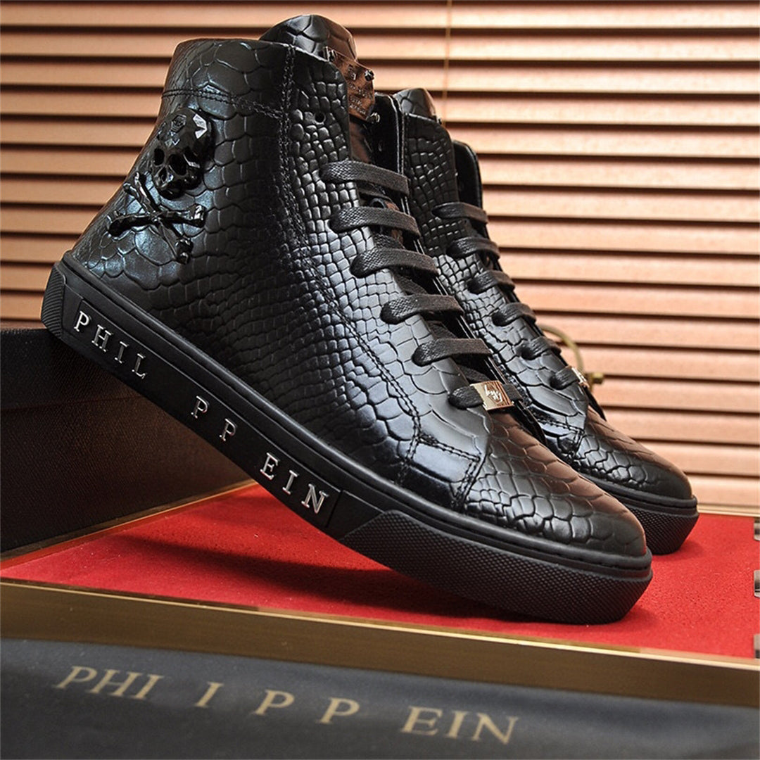 PP New Men's high-top leather Sneakers