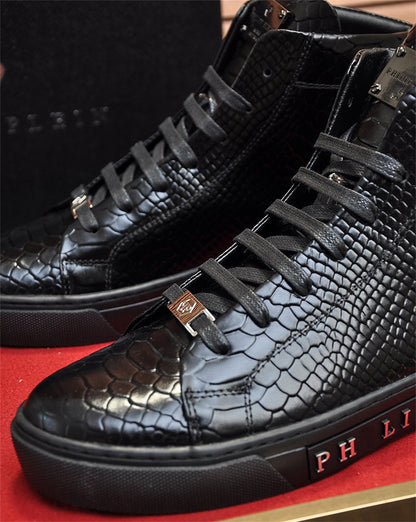 PP New Men's high-top leather Sneakers