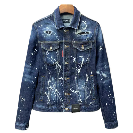 SOLA-DSQ2 2024ss Man Hole Denim Jacket