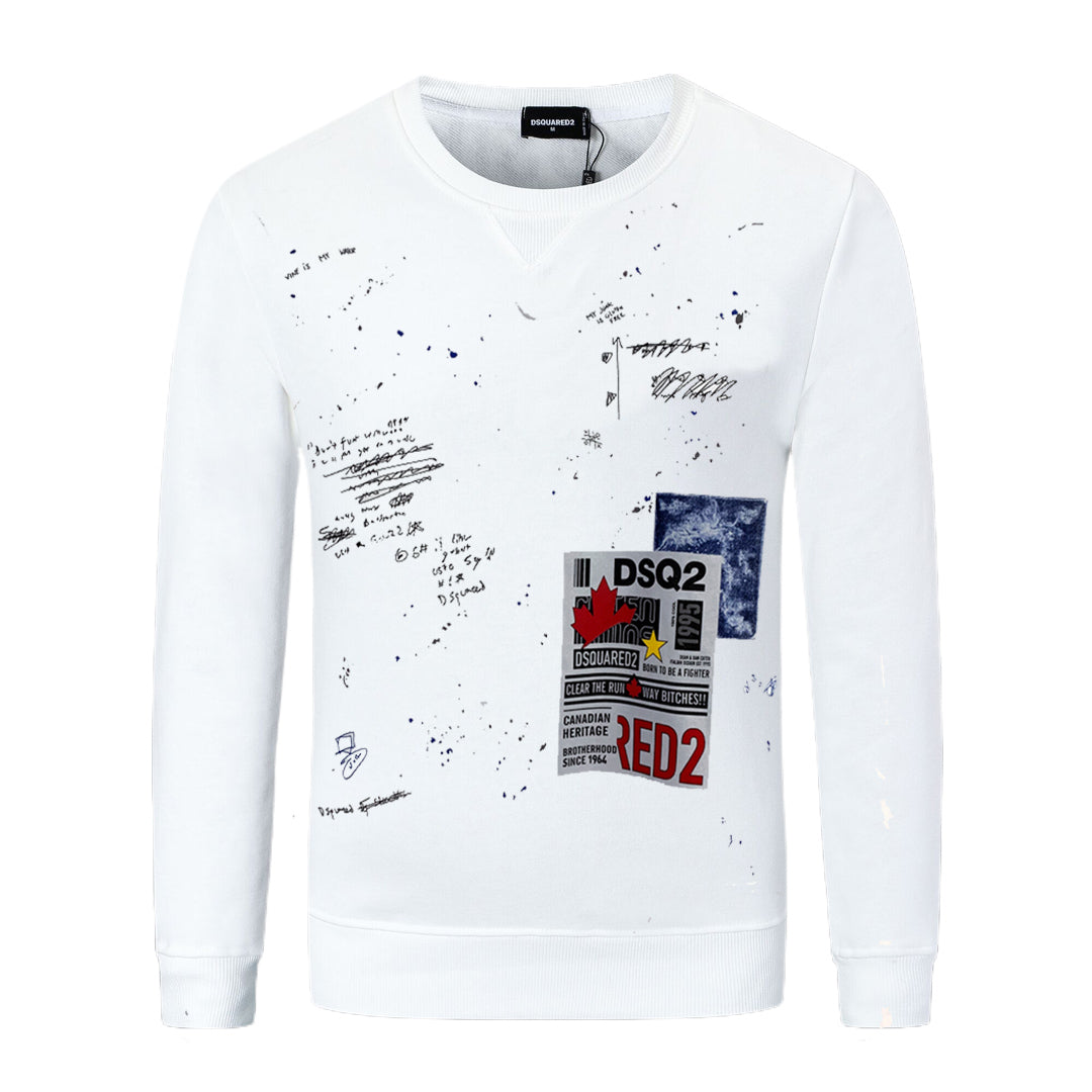 SOLA-DSQ2 2024ss Graffiti sweatshirt