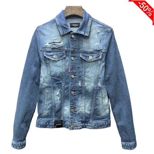 DSQ2 2024ss Man Hole Denim Jacket