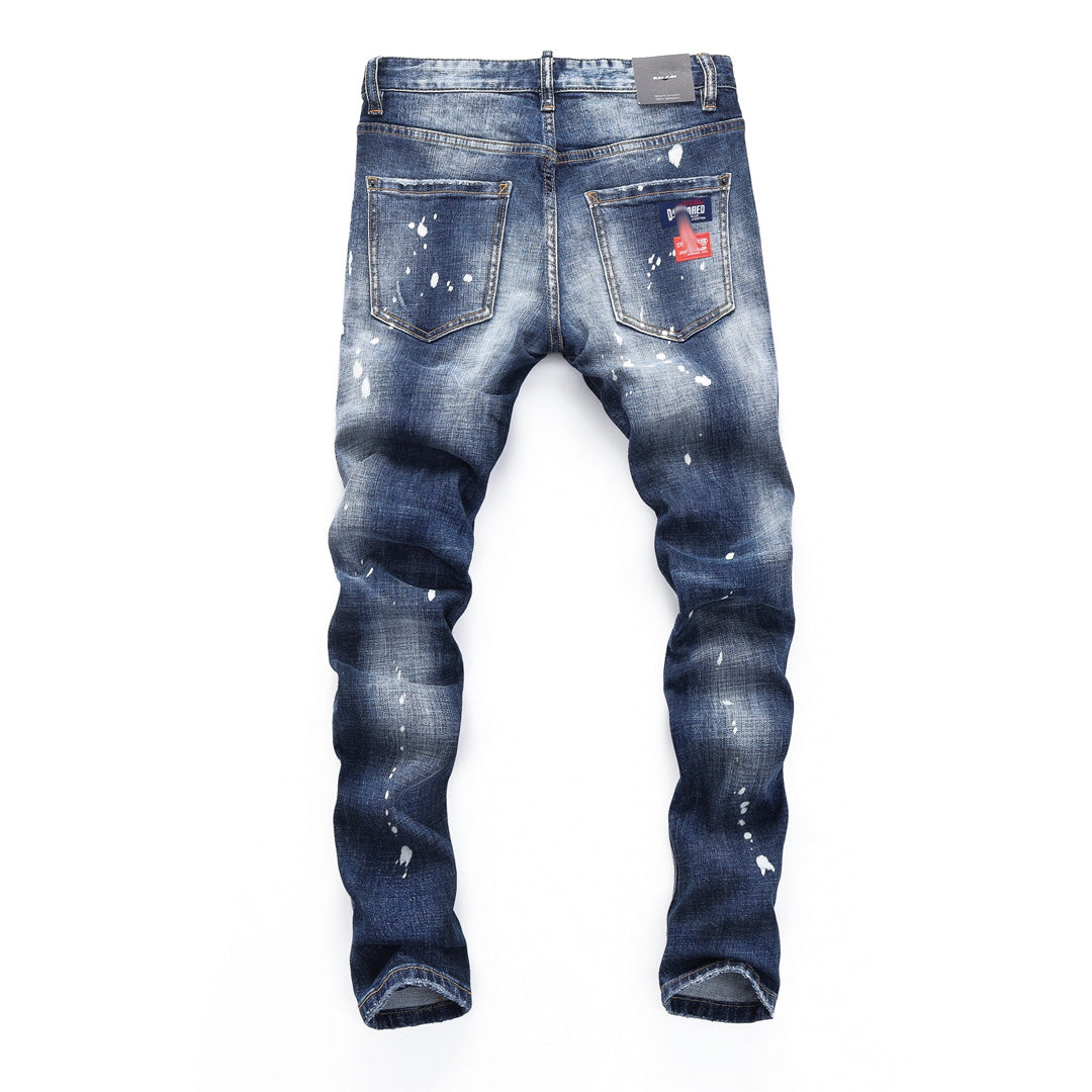 SOLA-DSQ2 Ink splash 2024ss Jeans