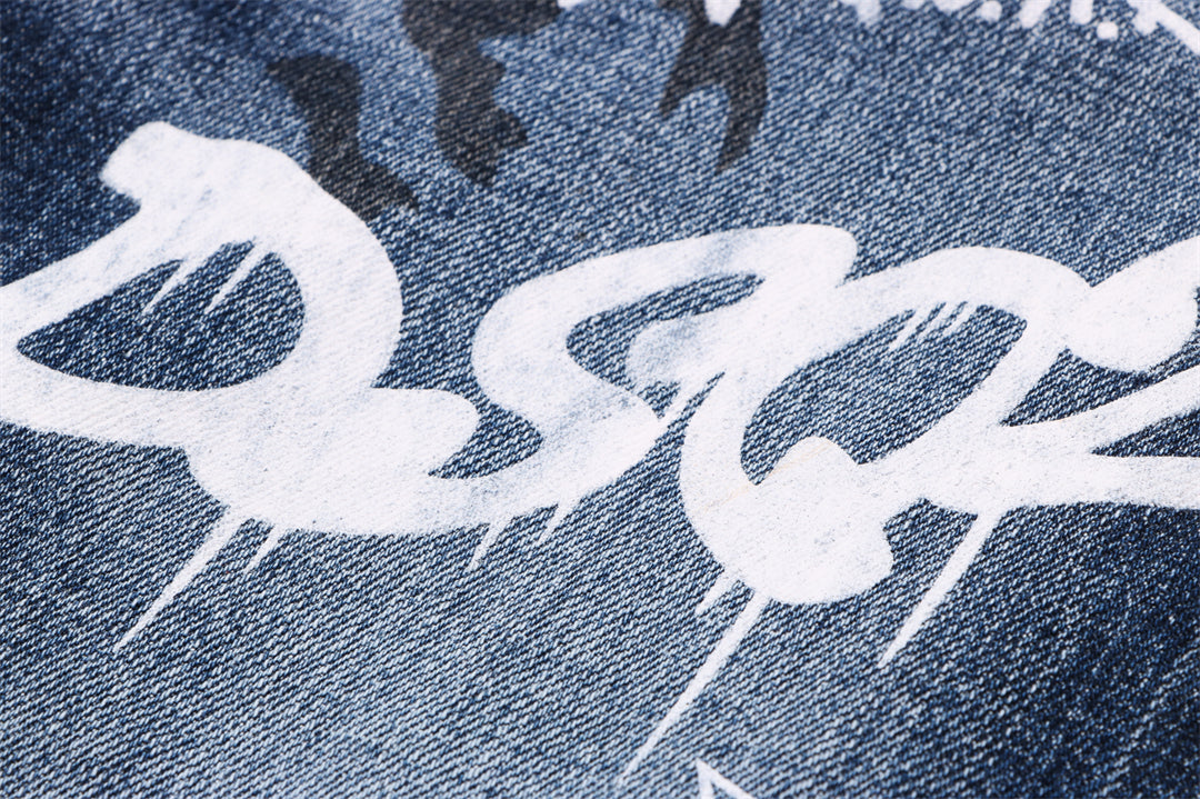 SOLA-DSQ2 New Man Graffiti Jeans