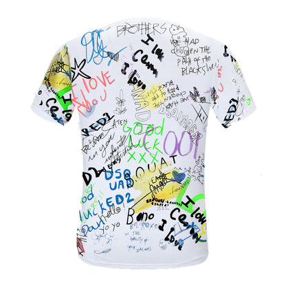 New-D2 Graffiti Craft Cotton T-shirt