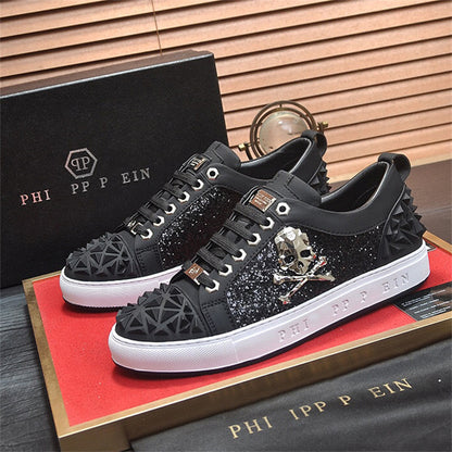 PP New Men's Skull Diamond Sneakers