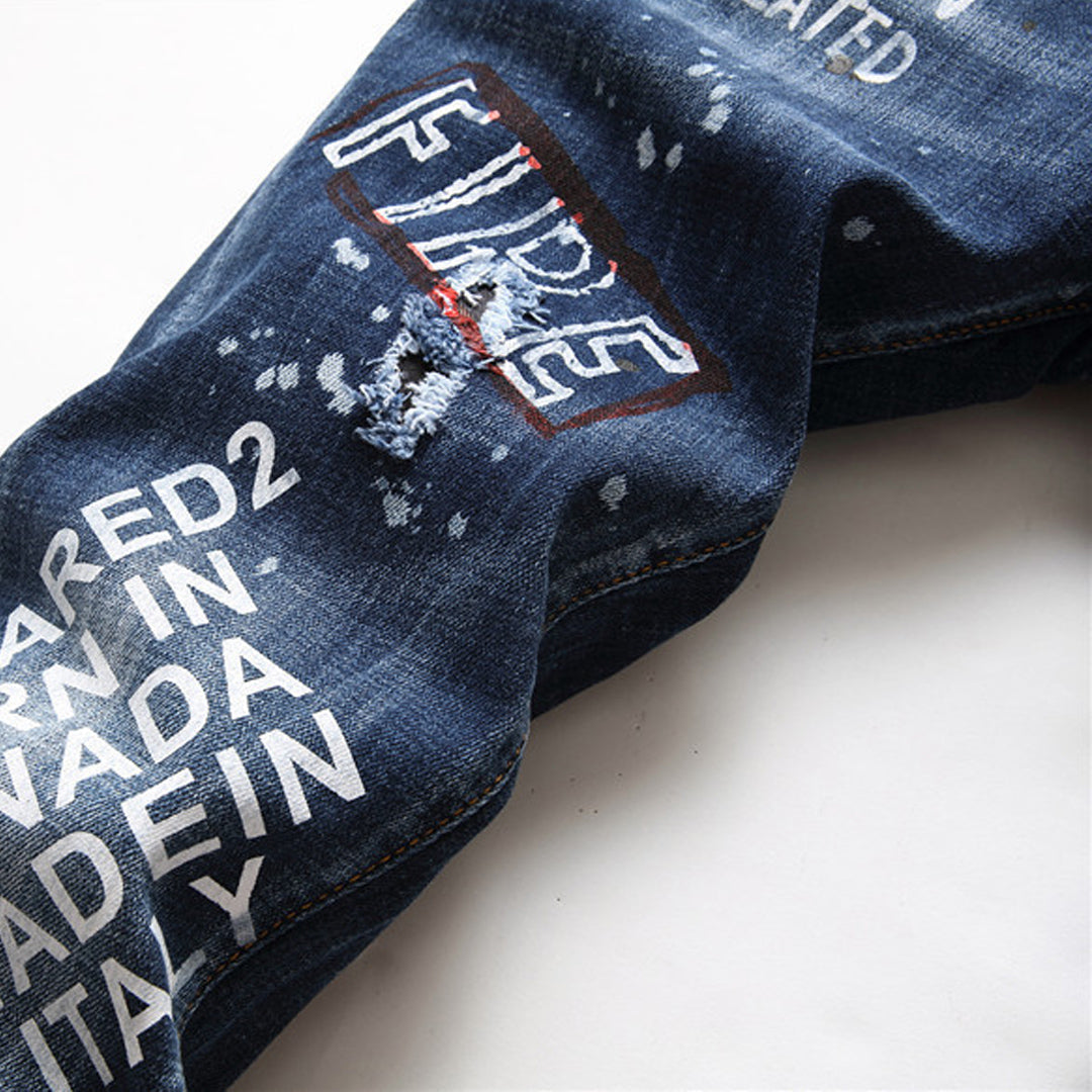 SOLA-DSQ2 24ss printing Jeans