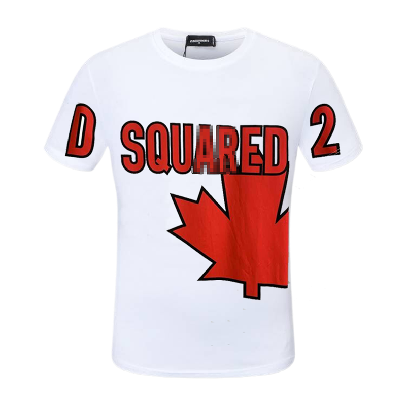 New-D2  Maple Leaf LOGO Cotton T-shirt