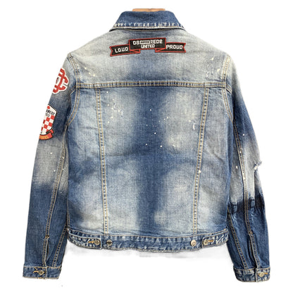 SOLA-DSQ2 2024ss Man Badge Denim Jacket