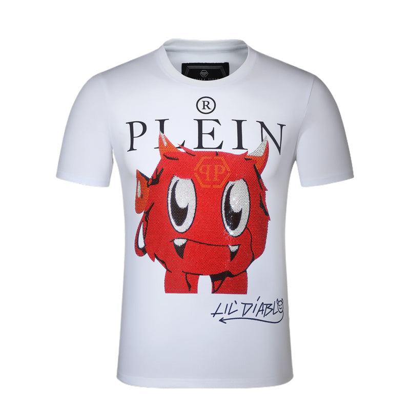 PHILIPP Little Devil Diamond T-ĉemizo 