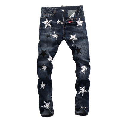 D2 Man Star Print Jeans