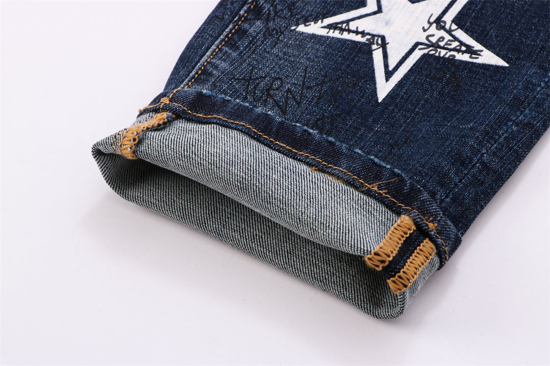 D2 Man Star Print Jeans