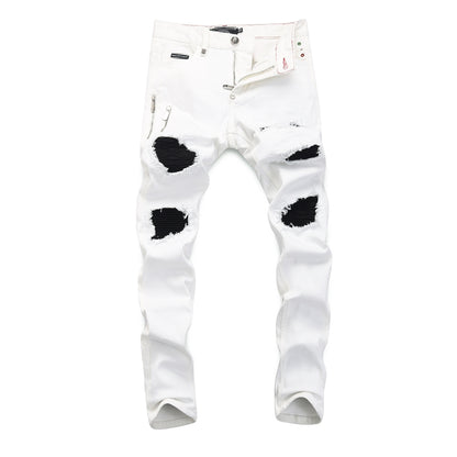 PP White Hole Jeans #8378