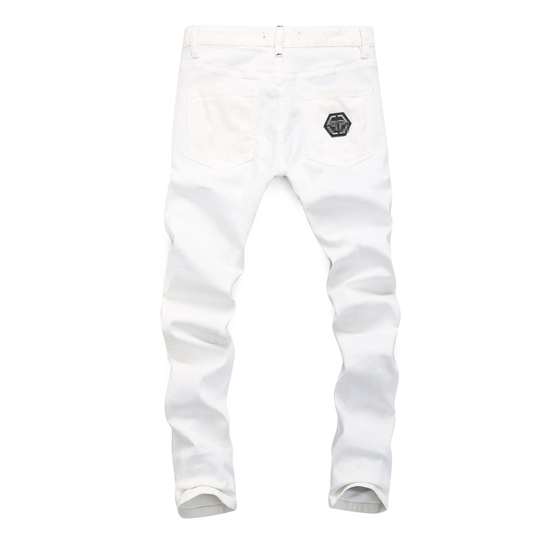 PP White Hole Jeans #8378