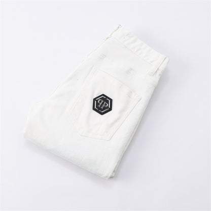 PP White Hole Jeans #8378