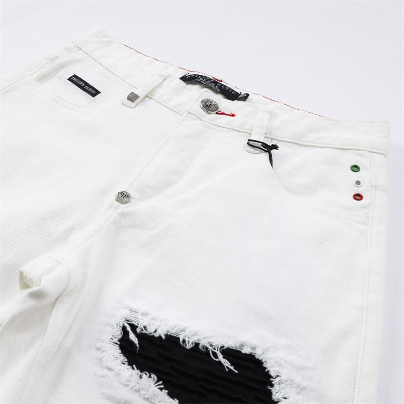 PP White Hole Jeans #8378