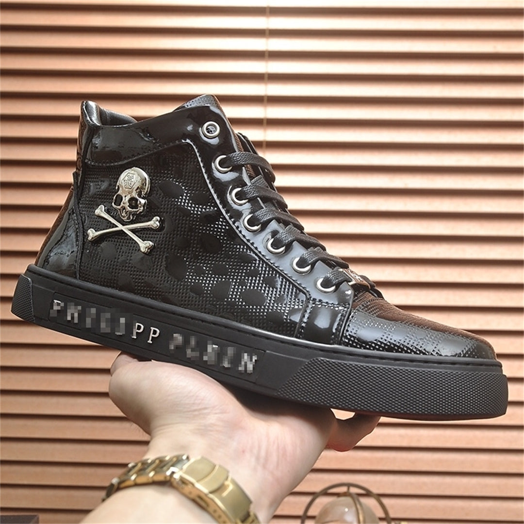 PP New Men's high-top leather Sneakers