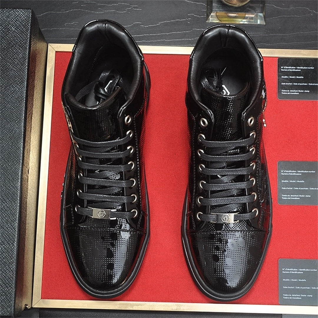 PP New Men's high-top leather Sneakers