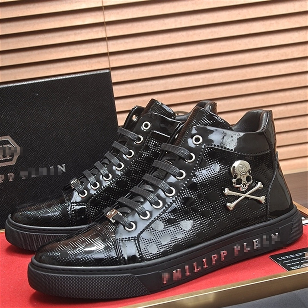 PP New Men's high-top leather Sneakers