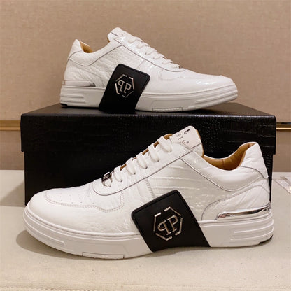 PP New letter leather Sneakers