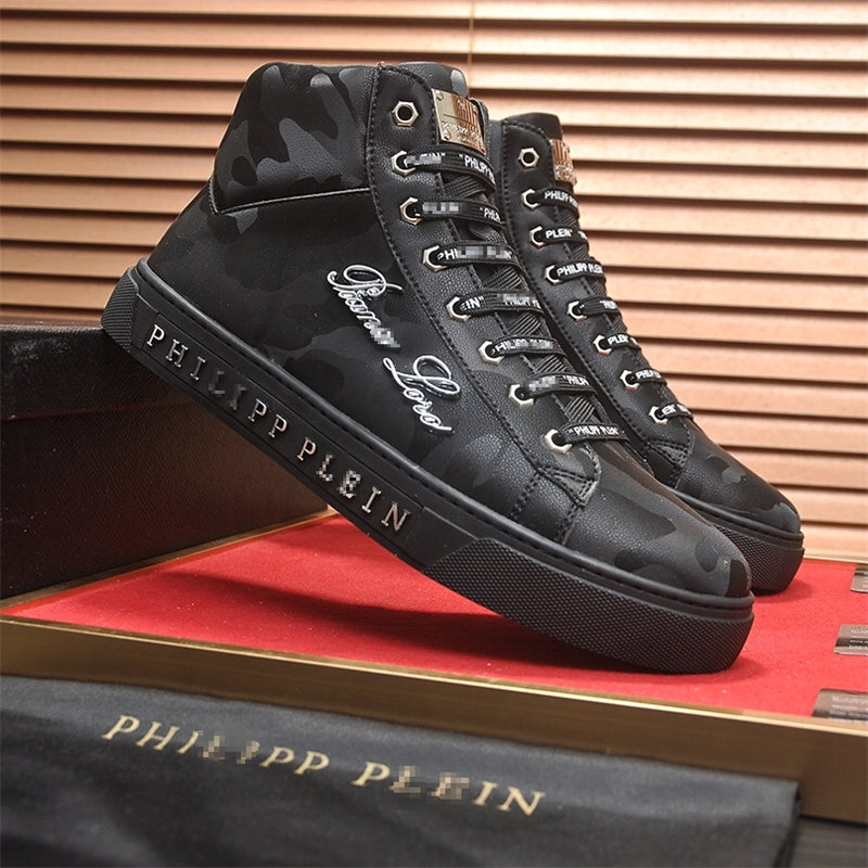 New high-top leather Sneakers