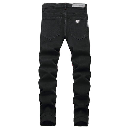 SOLA-PP Skeleton Hand Patch Man Jeans