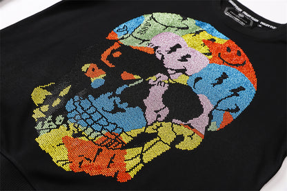 SOLA-Philpp New Skull Diamond Crewneck Sweatshirt