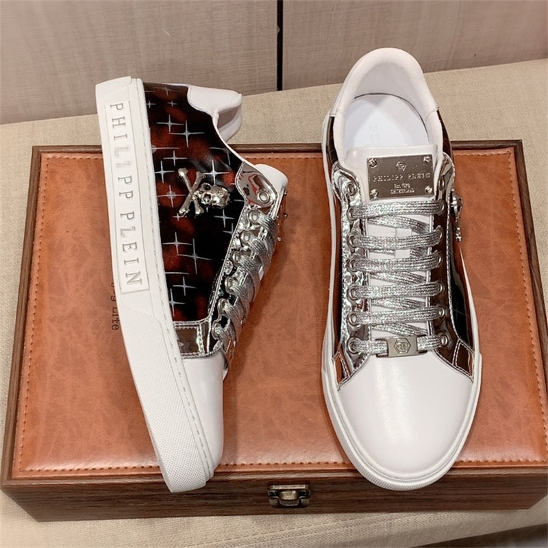 PP Men New Men's Skull Diamond Sneakers