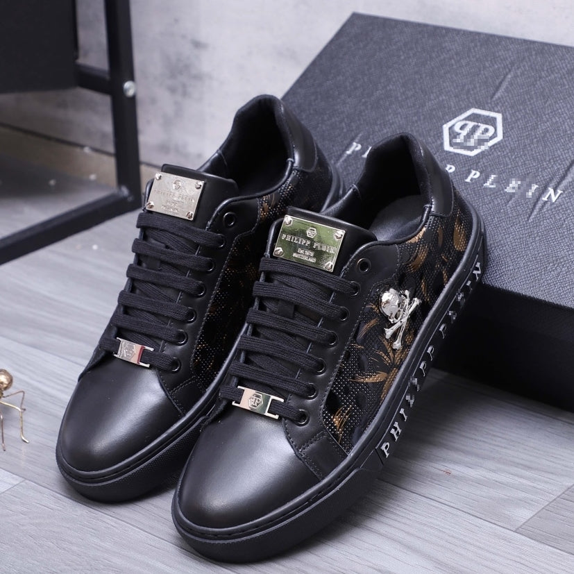 PP Men New Men's Skull Diamond Sneakers