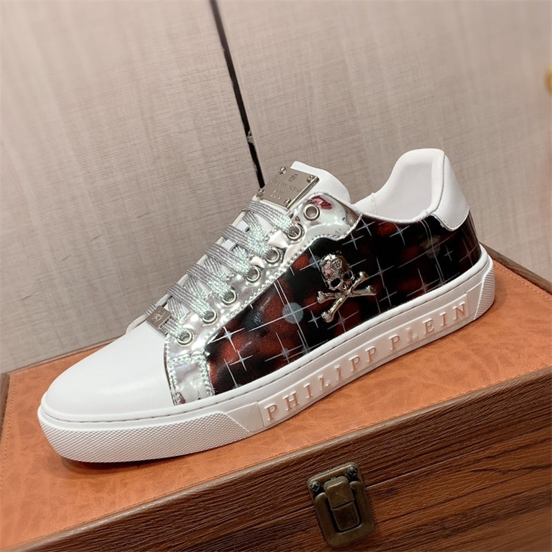 PP Men New Men's Skull Diamond Sneakers