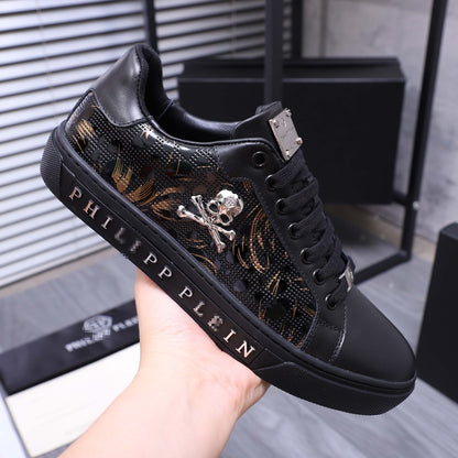 PP Men New Men's Skull Diamond Sneakers