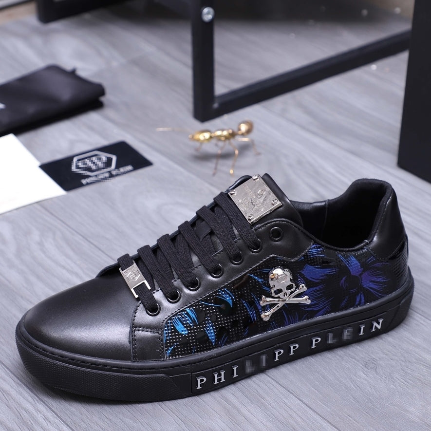 PP Men New Men's Skull Diamond Sneakers