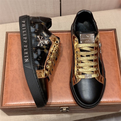 PP Men New Men's Skull Diamond Sneakers