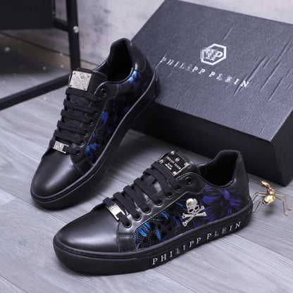 PP Men New Men's Skull Diamond Sneakers