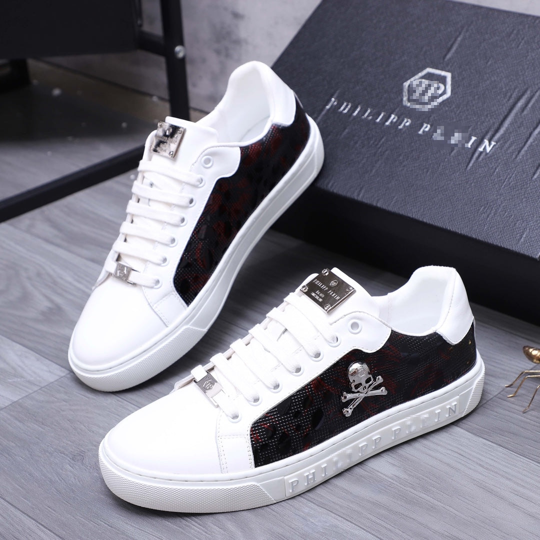 PP Men New Men's Skull Diamond Sneakers