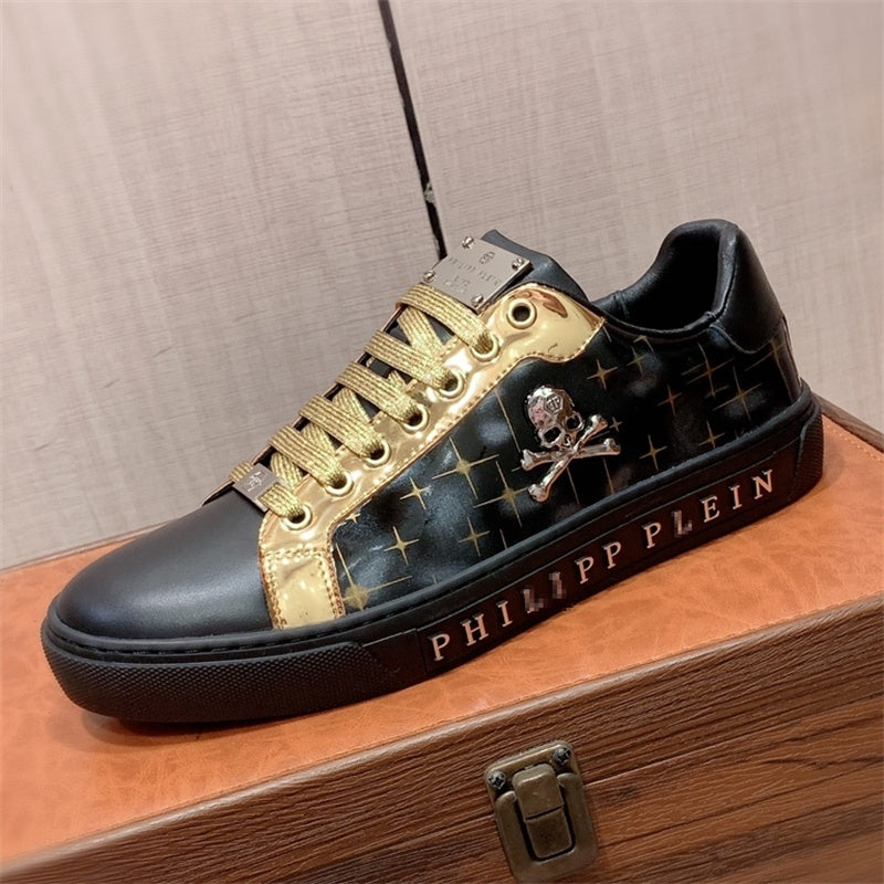 PP Men New Men's Skull Diamond Sneakers