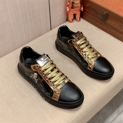 PP Men New Men's Skull Diamond Sneakers