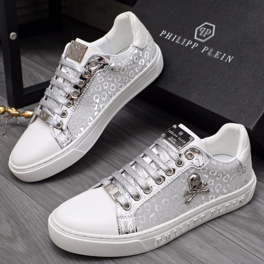 PP Men New Men's Skull Diamond Sneakers