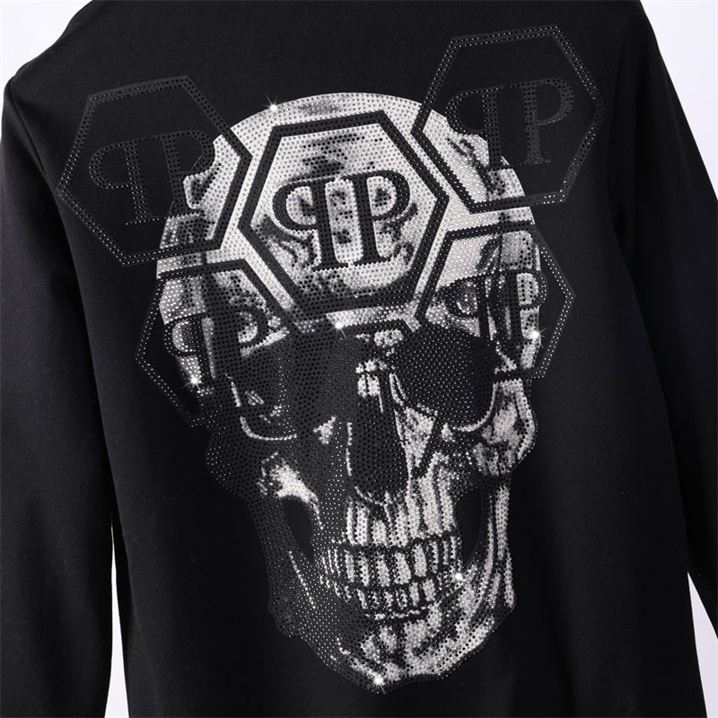 PP New Rhinestone Skull Sweatshirt